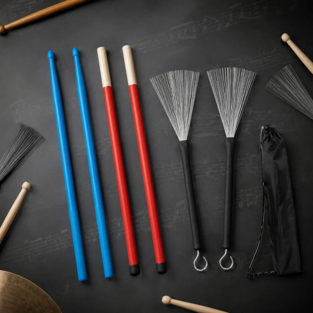 Acoustic Jazz Drumstick & Brush Set⁠