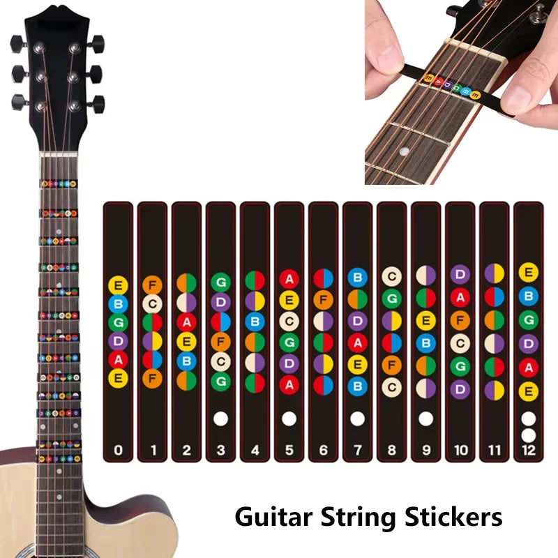 58-in-1 Guitar Accessory Set: Tuner, Capo, String Cutter, Varied Strings, Colorful P...