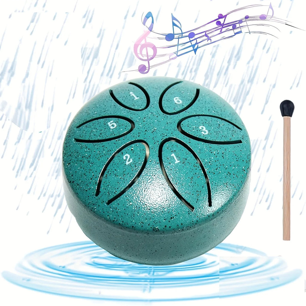 Portable Mini Steel Tongue Drum (8 Notes)⁠