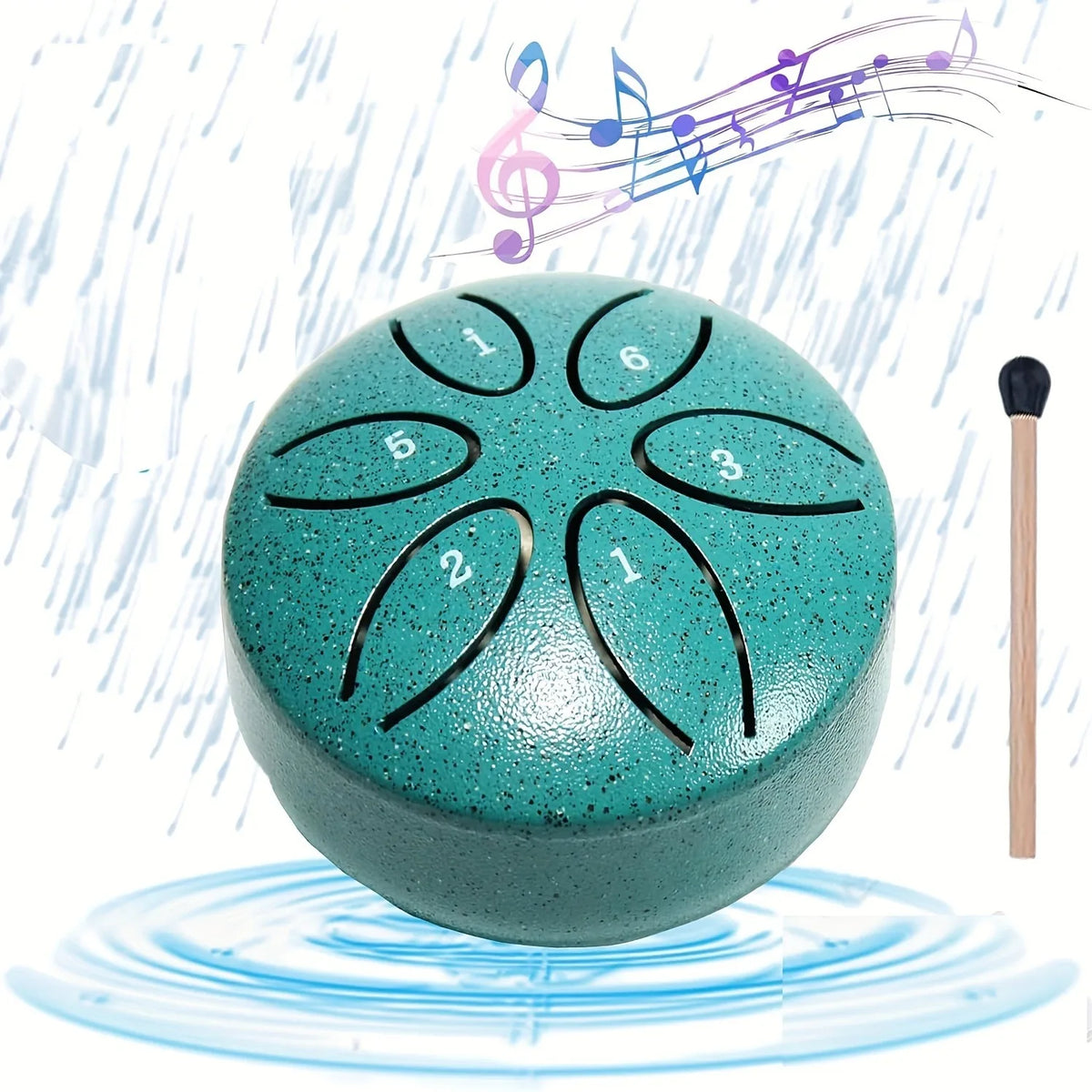 Portable Mini Steel Tongue Drum (8 Notes)⁠