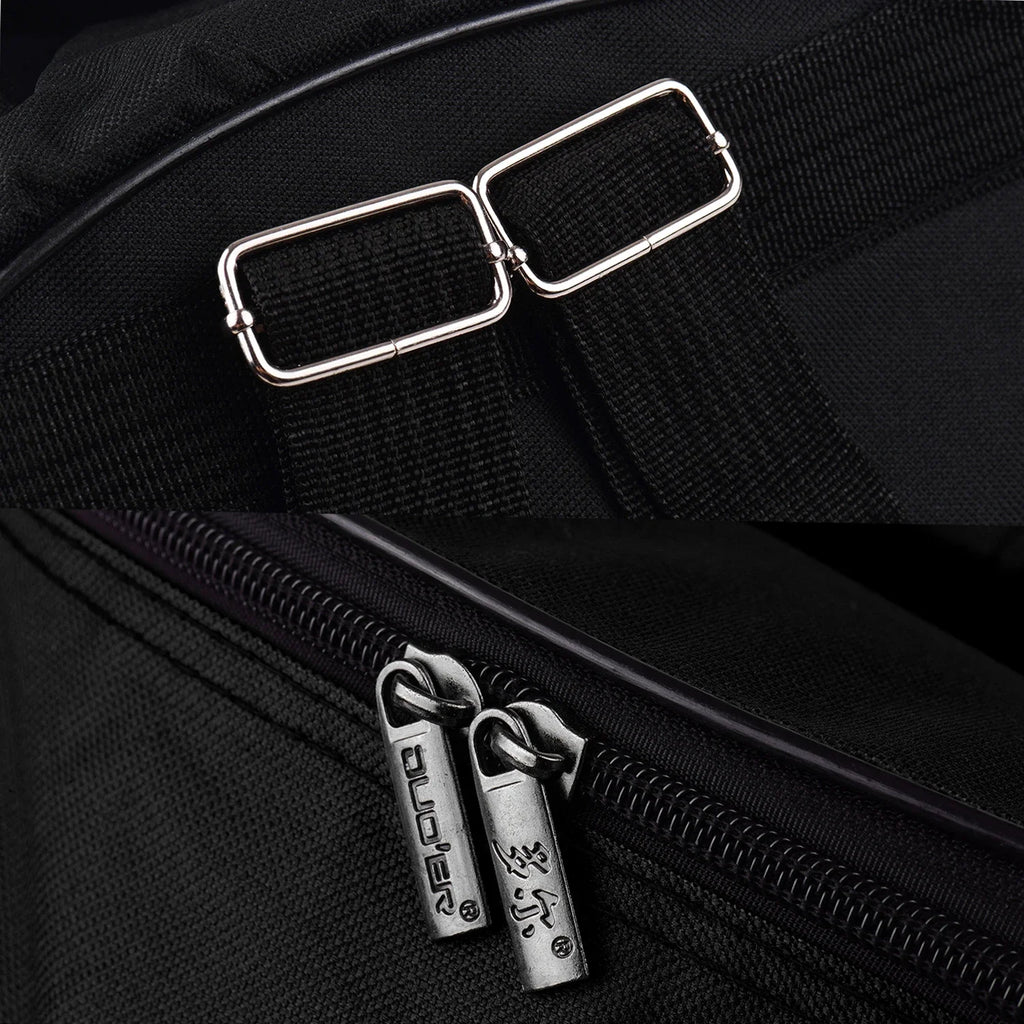 Compact Snare Drum Backpack Case, Carrying Round Tool Bag with Shoulder Strap and External Pockets,musical Instrumentaccessories