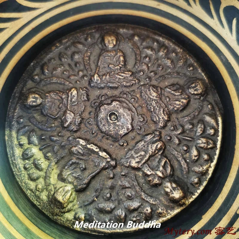 Tibetan Brass Singing Bowl (Five Buddhas Edition)⁠
