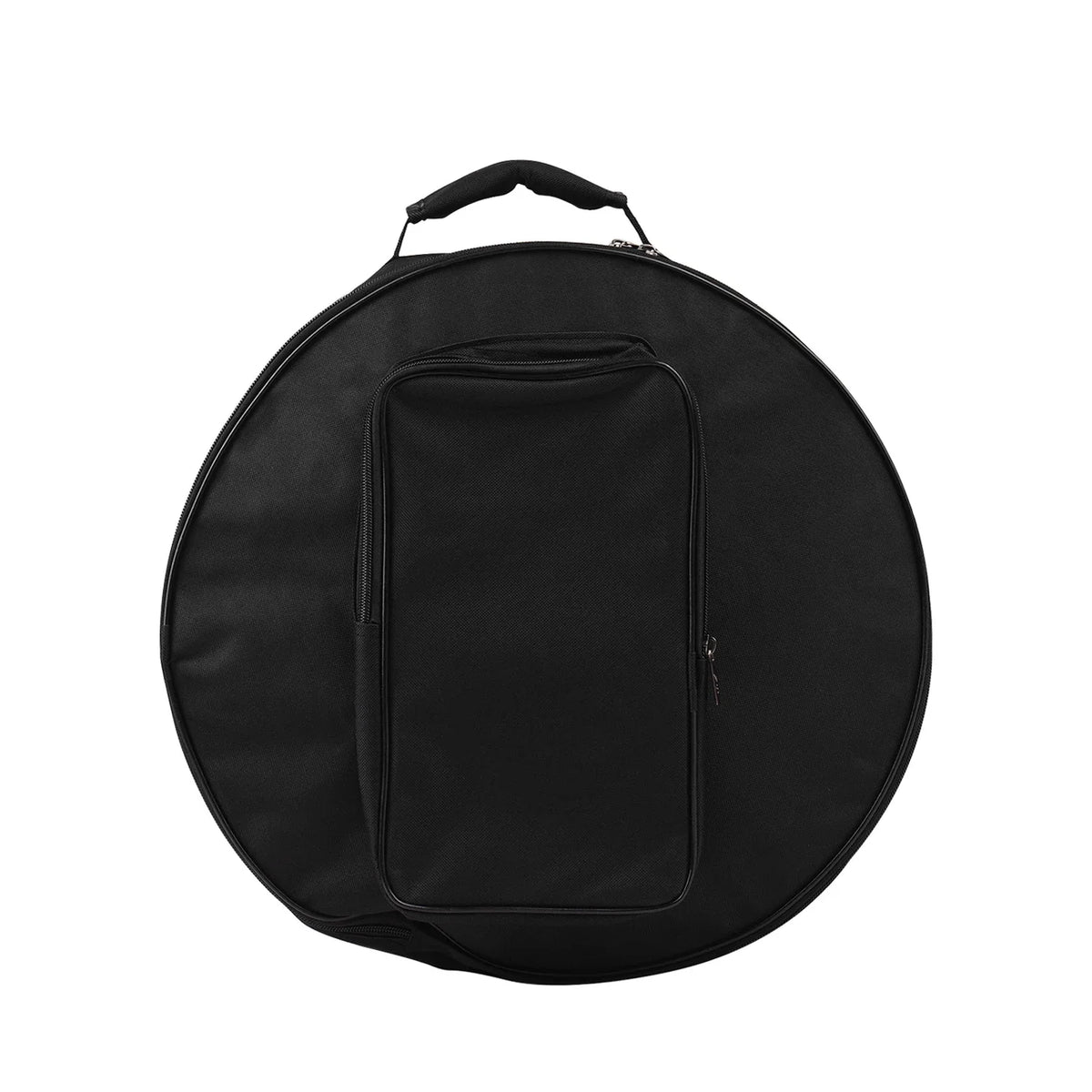Compact Snare Drum Backpack Case, Carrying Round Tool Bag with Shoulder Strap and External Pockets,musical Instrumentaccessories