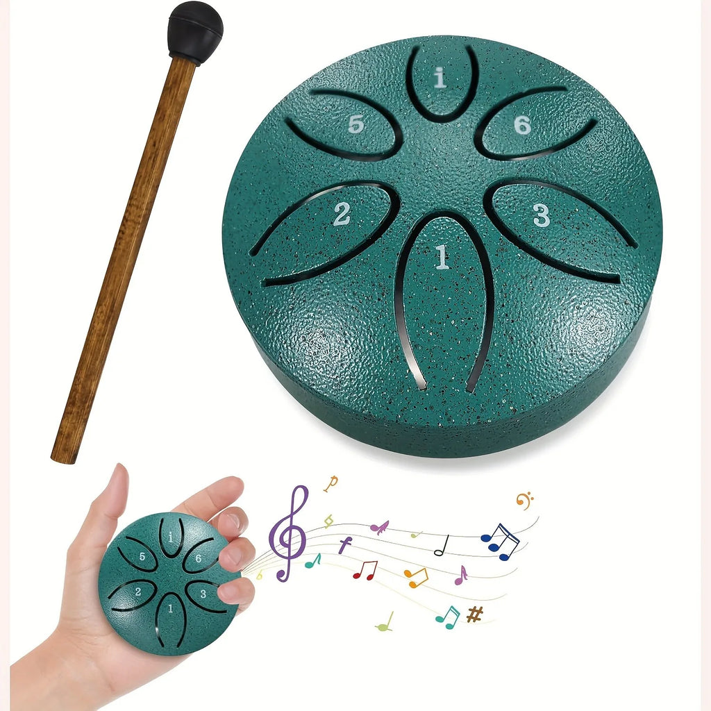 Portable Mini Steel Tongue Drum (8 Notes)⁠