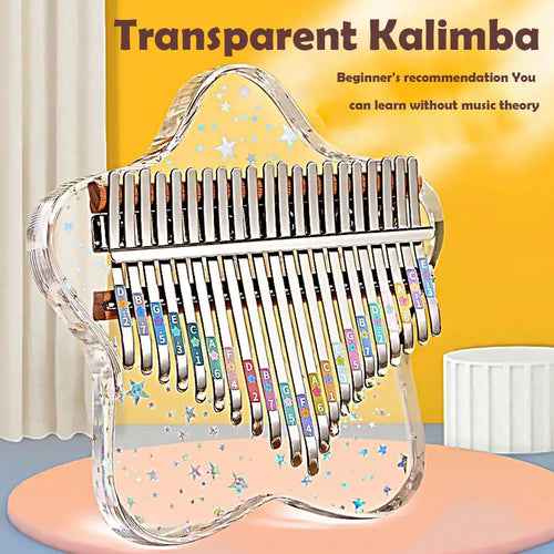 Crystal Clear Kalimba 21/17-Key Thumb Piano⁠