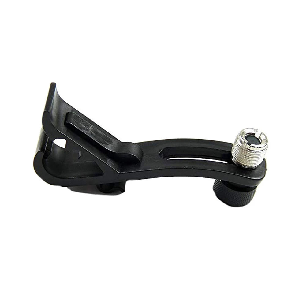Drum Microphone Clip Holder Height Adjustable Mic Clip Stand Drum Rim Mount Clamp with Groove Gear Shock