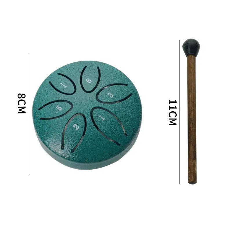 Portable Mini Steel Tongue Drum (8 Notes)⁠