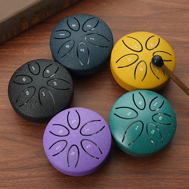 Portable Mini Steel Tongue Drum (8 Notes)⁠