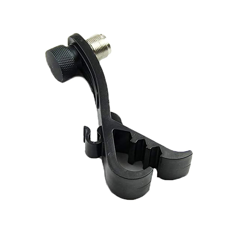 Drum Microphone Clip Holder Height Adjustable Mic Clip Stand Drum Rim Mount Clamp with Groove Gear Shock