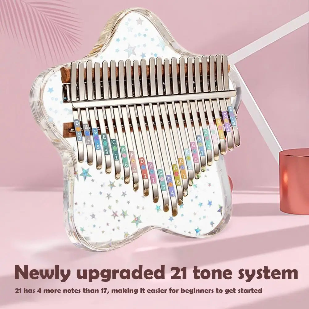Crystal Clear Kalimba 21/17-Key Thumb Piano⁠