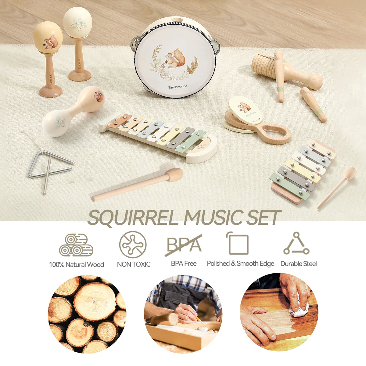 Baby & Toddler Montessori Percussion Kit