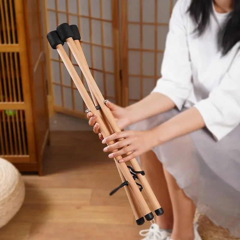 Solid Wood Tongue & Handpan Drum Stand⁠